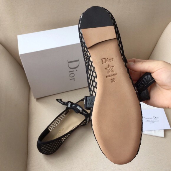 D*or miss j'aD*or ballerina flats in black mesh