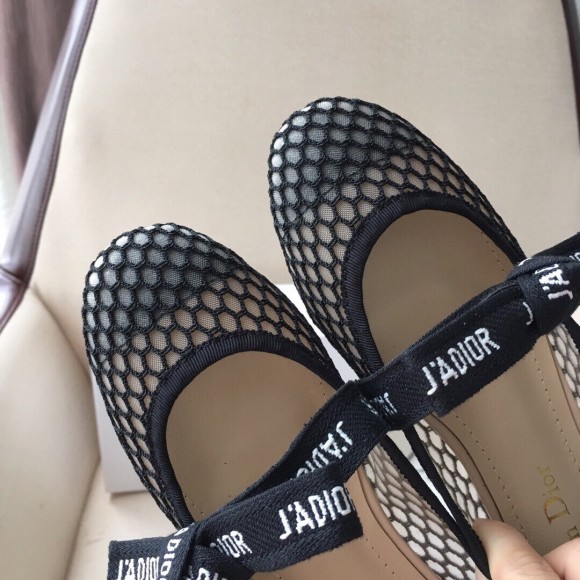 D*or miss j'aD*or ballerina flats in black mesh